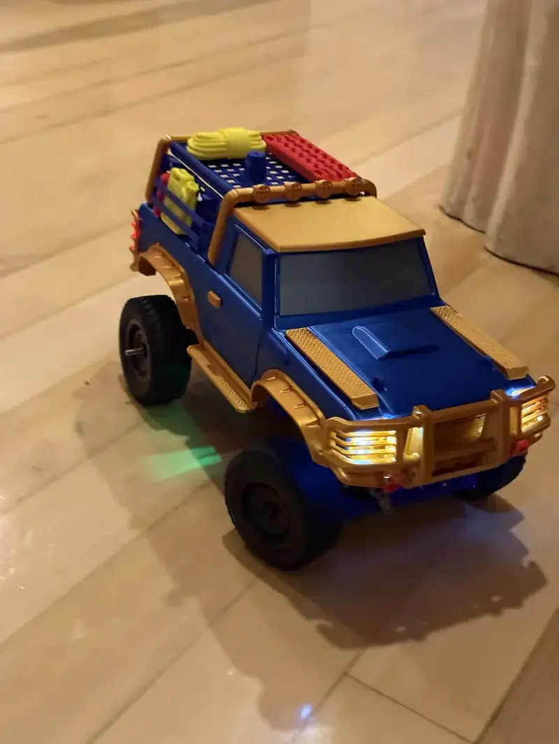 Blue and gold build with LED headlights